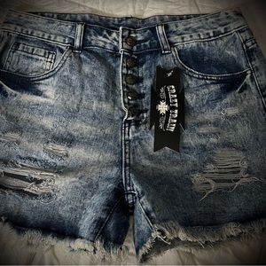 Crazy train Jean shorts